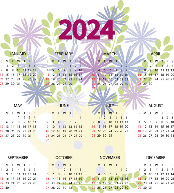 Transparent New Year January calendar! Aztec sun stone calendar for Printable 2024 Calendar for New Year