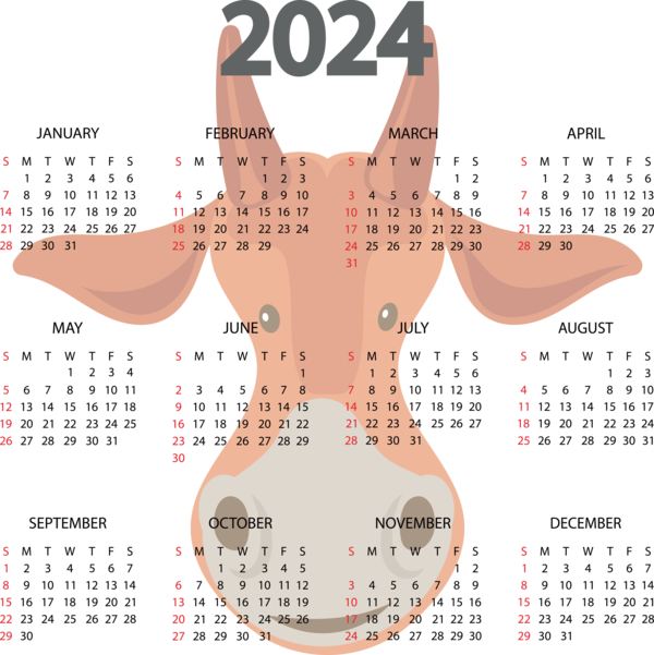 Transparent New Year January calendar! calendar Aztec calendar for Printable 2024 Calendar for New Year