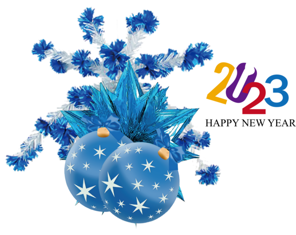 Transparent New Year Christmas Graphics Christmas Bauble for Happy New Year 2023 for New Year