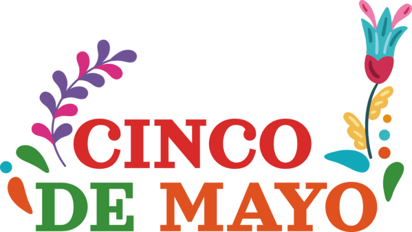 Transparent Cinco de mayo Floral design Flower Design for Fifth of May for Cinco De Mayo