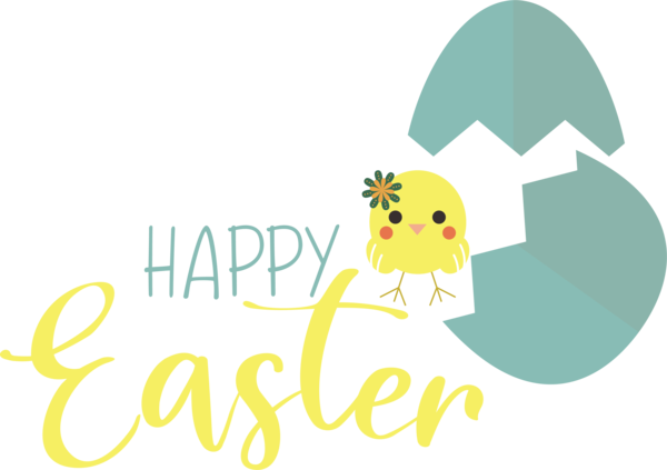 Transparent Easter Logo Design Drawing for Easter Day for Easter