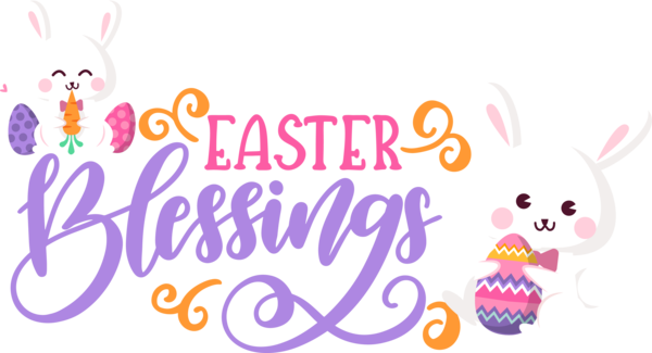 Transparent Easter Design Easter Bunny Logo for Easter Bunny for Easter