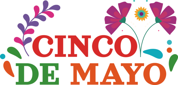 Transparent Cinco de mayo Floral design Logo Gilman School for Fifth of May for Cinco De Mayo