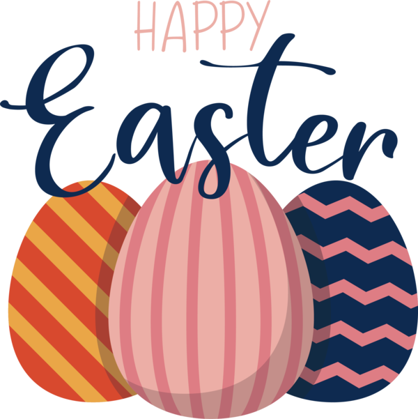 Transparent Easter Design Logo Line for Easter Day for Easter