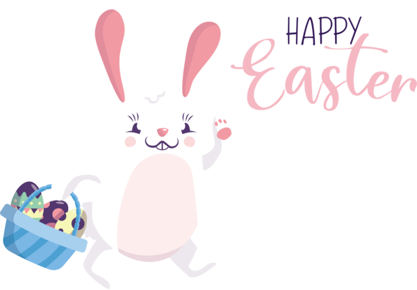 Transparent Easter Hares Easter Bunny Lionhead rabbit for Easter Day for Easter