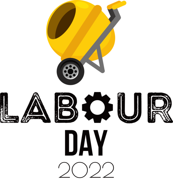Transparent Labour Day Design Logo Yellow for Labor Day for Labour Day