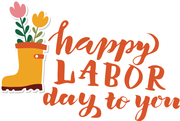 Transparent Labor Day Floral design Flower Design for Happy Labor Day for Labor Day