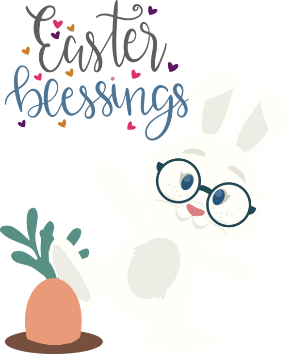 Transparent easter day Human Cartoon Eyewear for easter blessings for Easter Day
