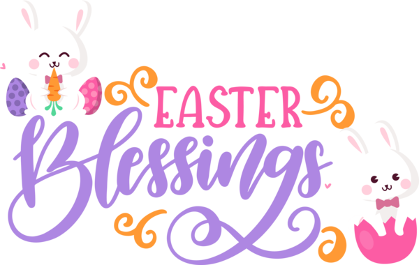 Transparent Easter Easter Bunny Cartoon Design for Easter Bunny for Easter