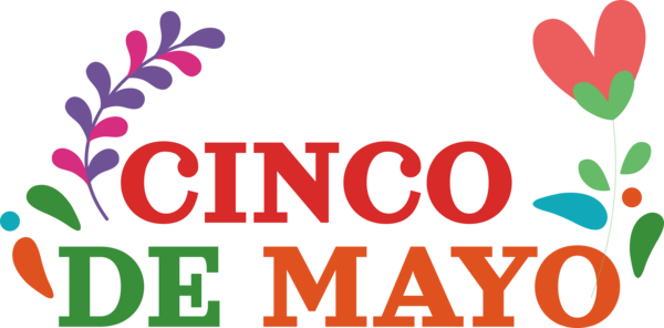 Transparent Cinco de mayo Gashandel Flower Logo for Fifth of May for Cinco De Mayo
