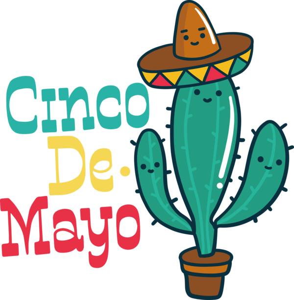 Transparent Cinco de mayo Drawing Design Painting for Fifth of May for Cinco De Mayo