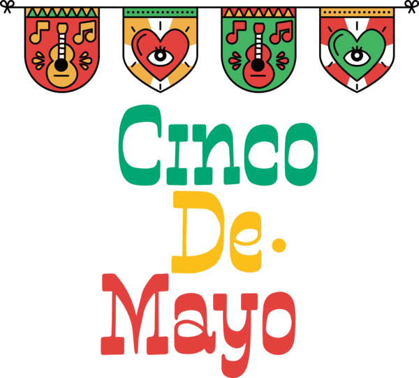 Transparent Cinco de mayo Logo Icon Platform Line for Fifth of May for Cinco De Mayo