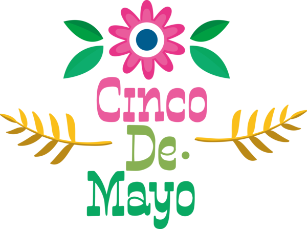 Transparent Cinco de mayo Design Drawing Logo for Fifth of May for Cinco De Mayo