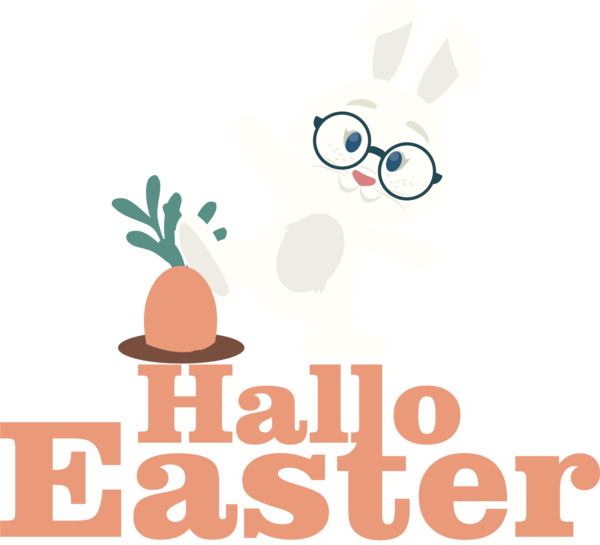 Transparent Easter Human Cartoon Logo for Easter Day for Easter