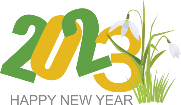 Transparent New Year Logo Design Commodity for Happy New Year 2023 for New Year