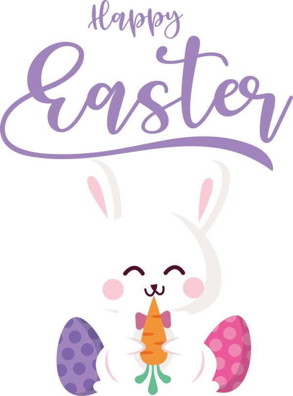 Transparent Easter Easter Bunny Flower Rabbit for Easter Day for Easter