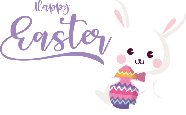 Transparent Easter Easter Bunny Cartoon Rabbit for Easter Day for Easter