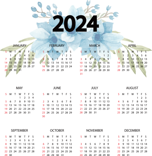 Transparent New Year calendar May Calendar Solar calendar for Printable 2024 Calendar for New Year