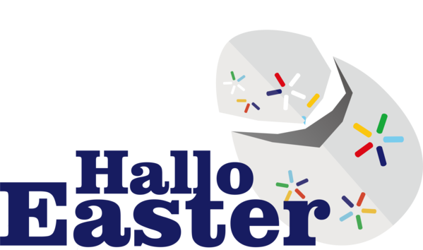 Transparent Easter Design Logo Human for Easter Day for Easter
