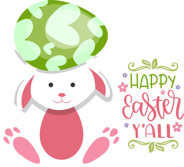 Transparent Easter Easter Bunny Valentine's Day Flower for Easter Day for Easter