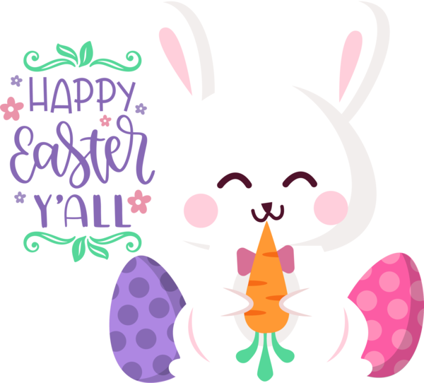 Transparent Easter Easter Bunny Design Easter egg for Easter Day for Easter
