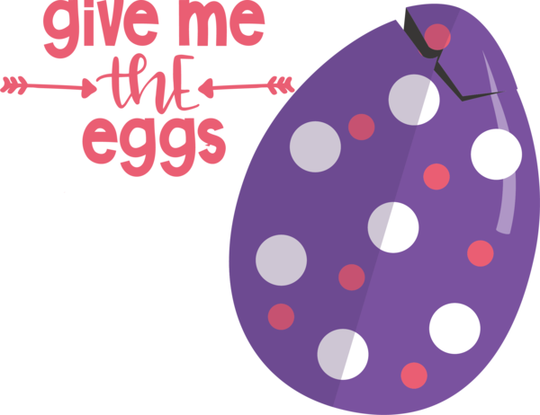 Transparent Easter Design Circle Logo for Easter Egg for Easter