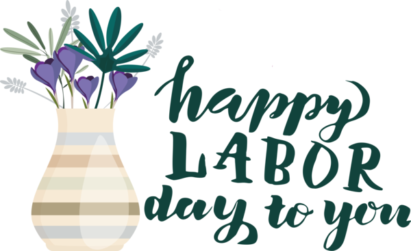 Transparent Labour Day Logo Flower Design for Labor Day for Labour Day