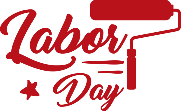 Transparent Labour Day Logo Line Signage for Labor Day for Labour Day