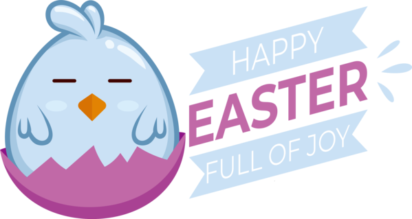 Transparent Easter Birds Logo Easter egg for Easter Day for Easter