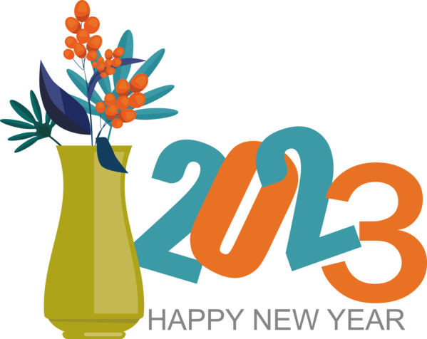 Transparent New Year Human Logo Design for Happy New Year 2023 for New Year