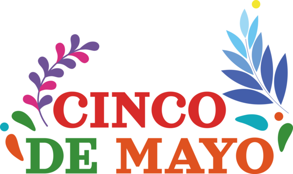 Transparent Cinco de mayo Leaf Logo Design for Fifth of May for Cinco De Mayo