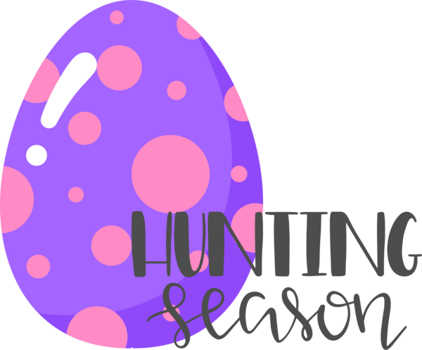 Transparent Easter Design Circle Logo for Easter Bunny for Easter
