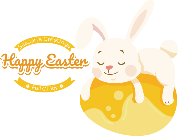 Transparent Easter Easter Bunny Rabbit Cartoon for Easter Day for Easter