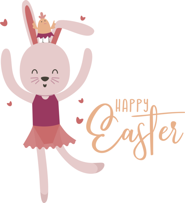 Transparent Easter Cartoon Design Flower for Easter Day for Easter