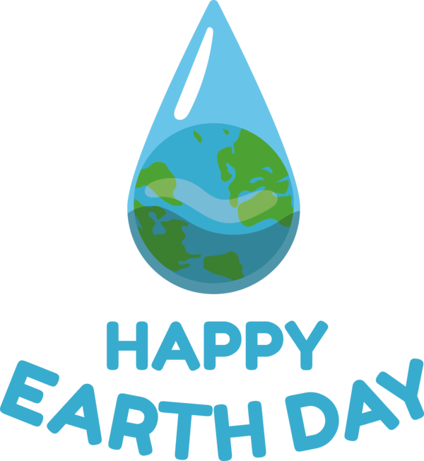 Transparent Earth Day Logo Design Water for Happy Earth Day for Earth Day