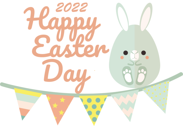 Transparent Easter Easter Bunny Rabbit Design for Easter Day for Easter