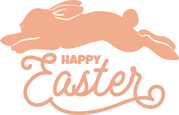Transparent Easter Logo Dog Cartoon for Easter Day for Easter