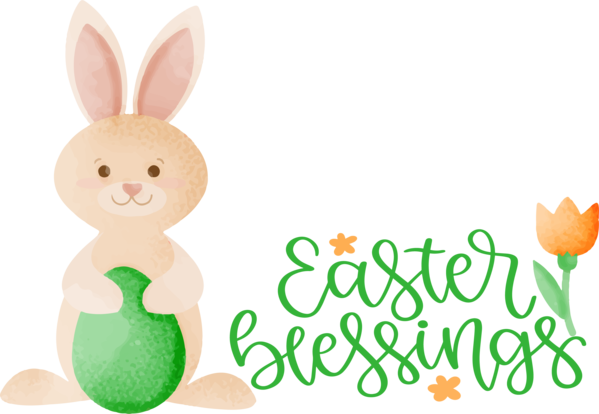 Transparent Easter Easter Bunny Rabbit Cartoon for Easter Day for Easter