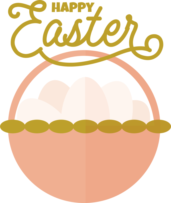 Transparent Easter Design Logo Text for Easter Day for Easter