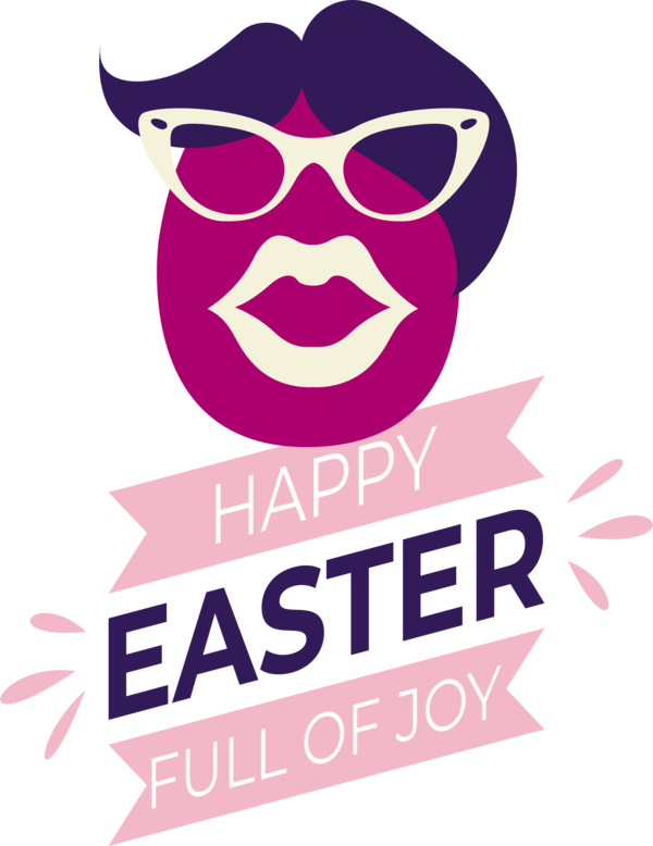 Transparent Easter Design Logo Eyewear for Easter Day for Easter