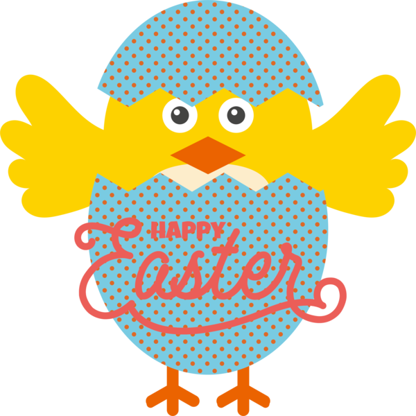 Transparent Easter Birds Design Cartoon for Easter Day for Easter