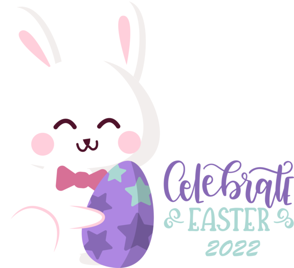 Transparent Easter Easter Bunny Cartoon Logo for Easter Day for Easter