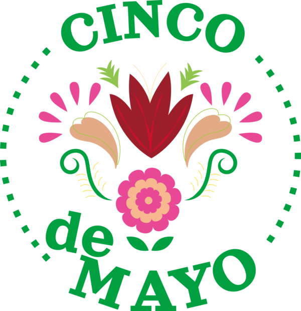 Transparent Cinco de mayo Alpana Design Vector for Fifth of May for Cinco De Mayo