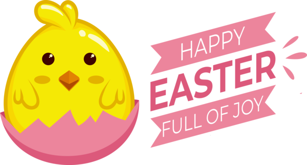 Transparent Easter Logo Easter egg Text for Easter Day for Easter