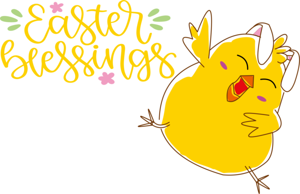 Transparent Easter Flower LON:0JJW Cartoon for Easter Day for Easter