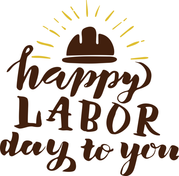 Transparent Labour Day Logo Hat Line for Labor Day for Labour Day