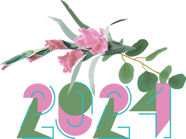 Transparent New Year 2023 NEW YEAR Design Painting for Happy New Year 2024 for New Year