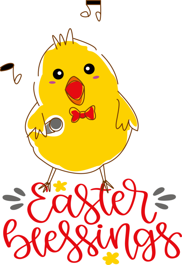 Transparent Easter Cartoon Smiley Yellow for Easter Day for Easter