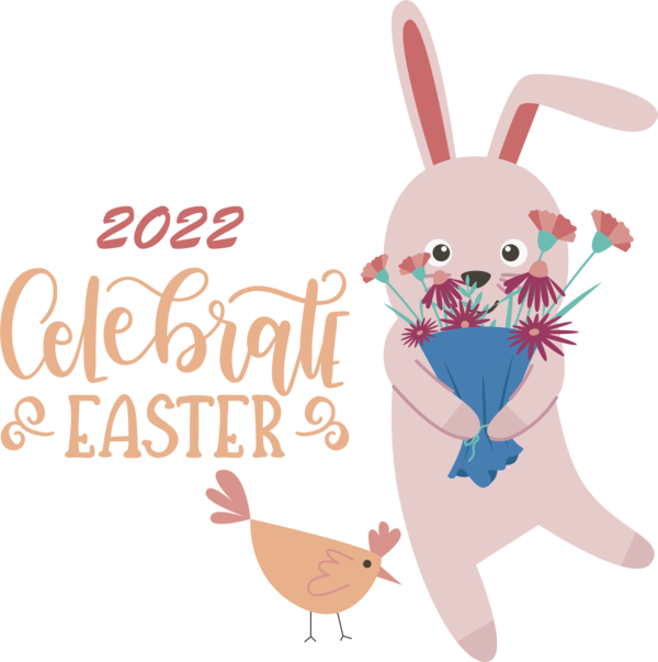 Transparent Easter Angora rabbit New Year Rabbit for Easter Day for Easter