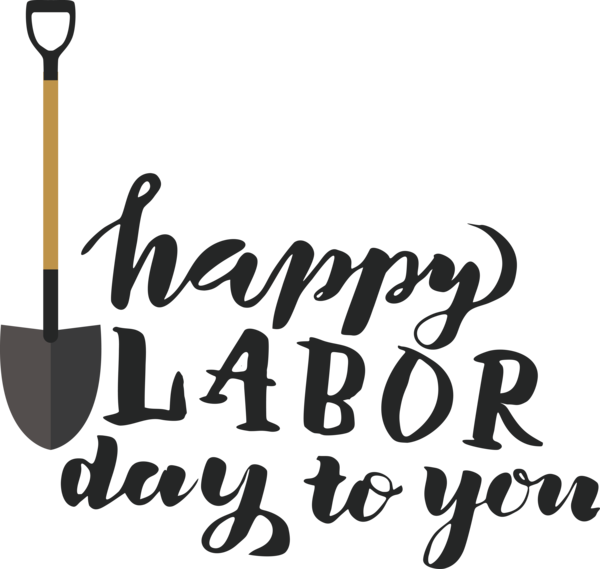 Transparent Labour Day Logo Calligraphy Font for Labor Day for Labour Day
